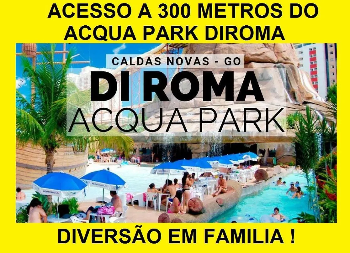 Piazza -Com Acesso Gratuito Ao Clube Acqua Park Diroma Apartment Caldas Novas 0*,